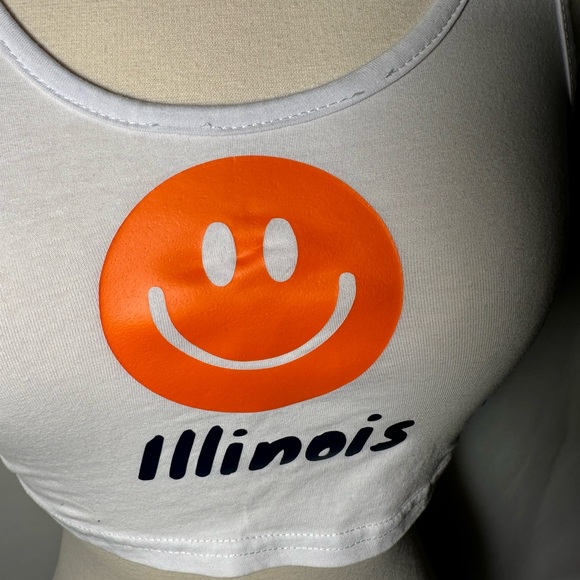 University of Illinois Crop Top Size Medium. Never worn. - Picture 2 of 4